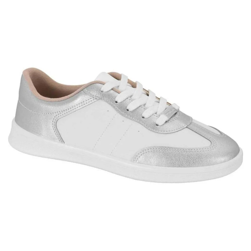 Tenis Floather Metalizado Blanco