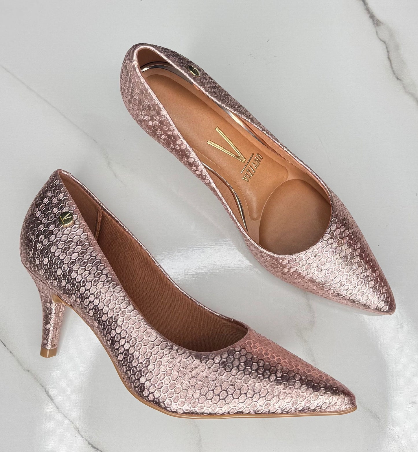 Stiletto Vizzano 11851302 Metalizado Favo Rosa