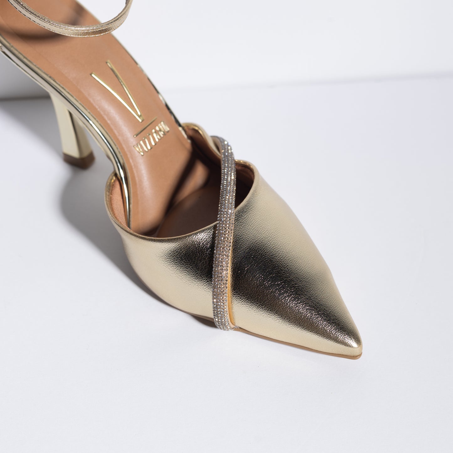 METALLIC HEELS | GOLD