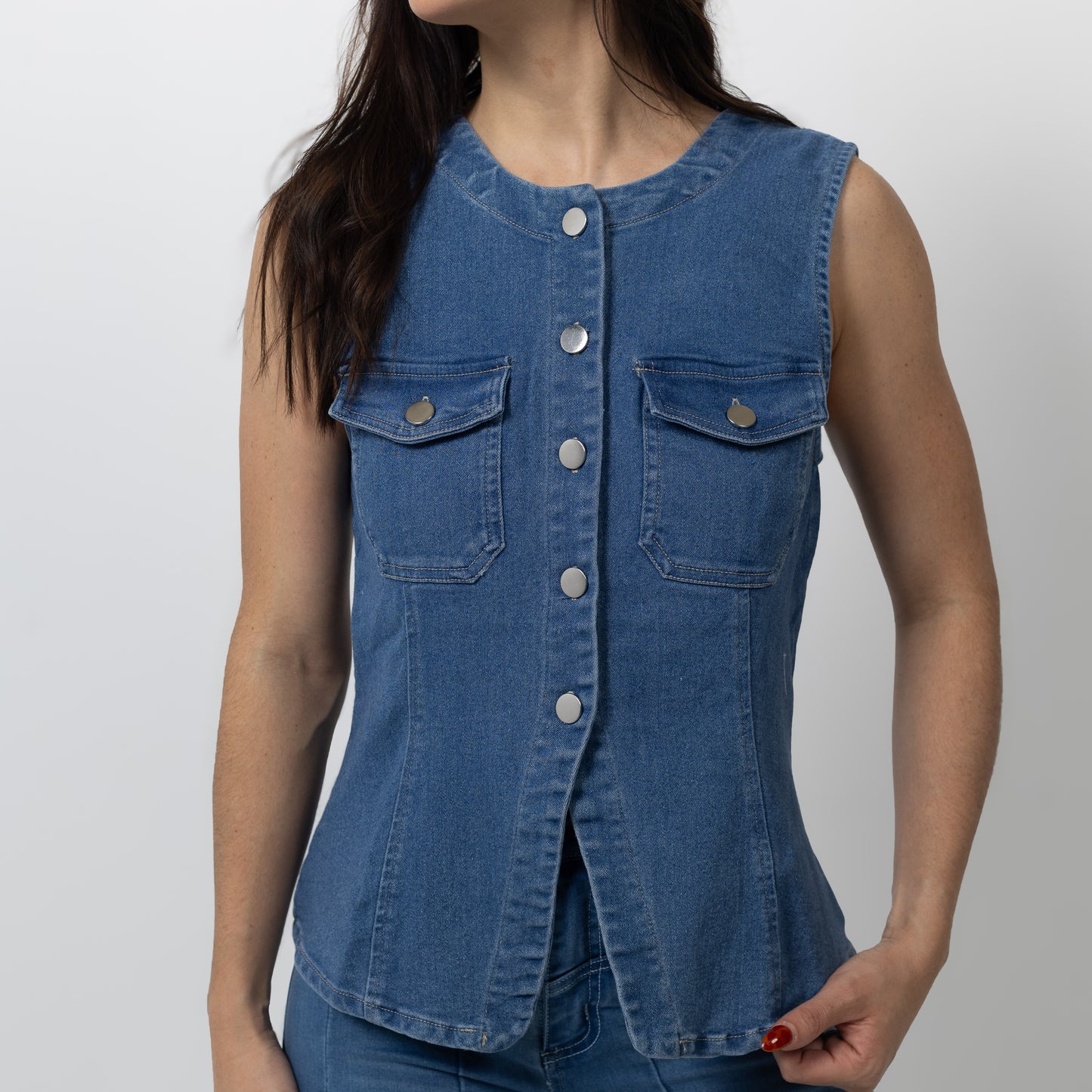 SARI DENIM TOP