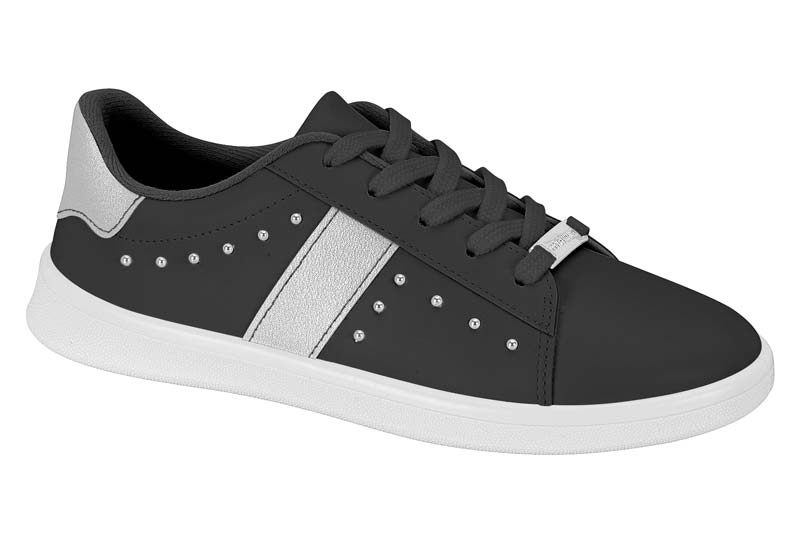Tenis Napa Sardenha Metalizado Negro