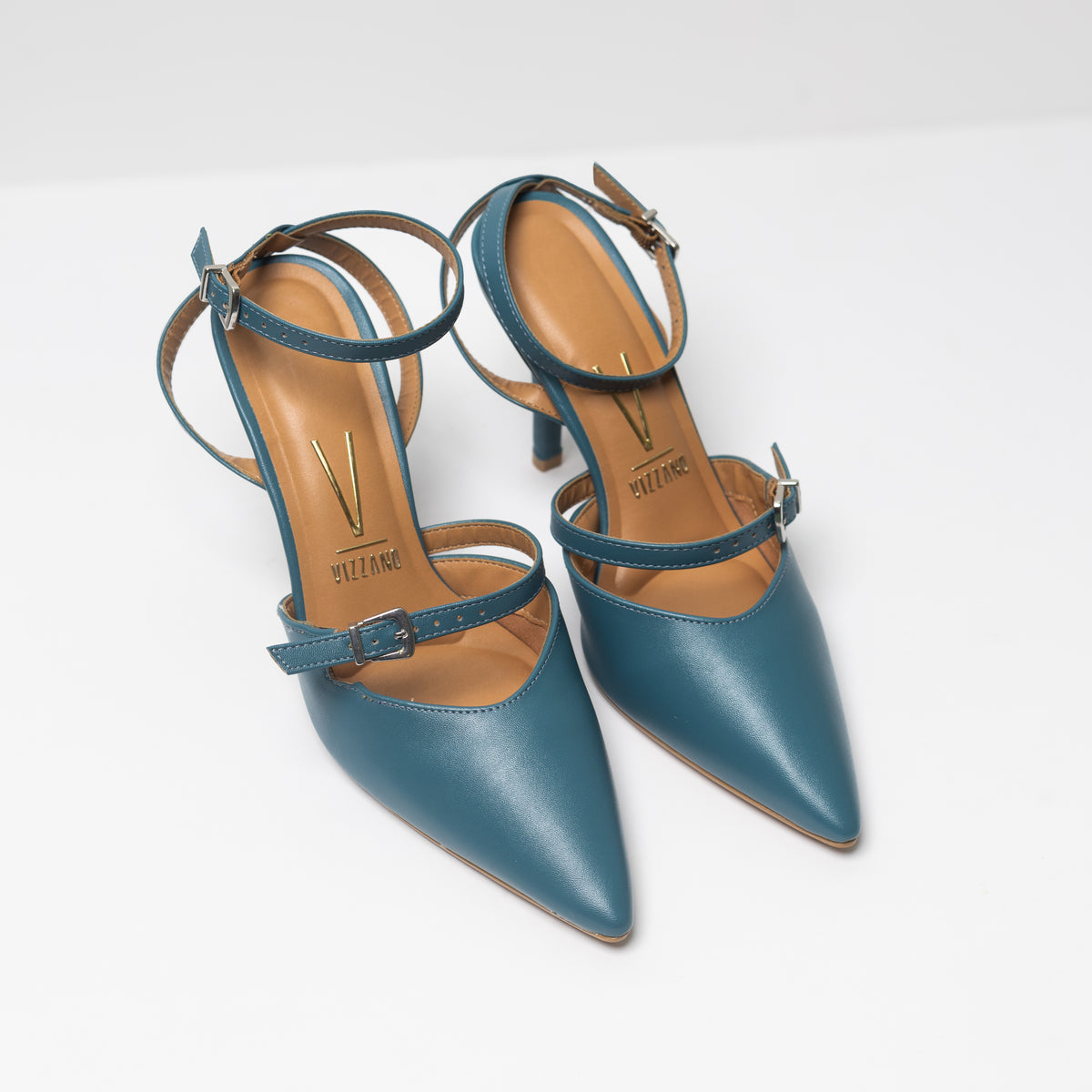 LORETTA HEELS | TEAL