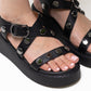 STUD SANDALS | BLACK