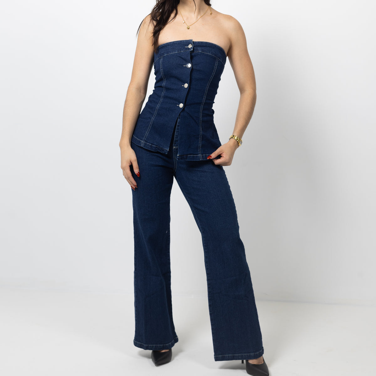 LUCIE DENIM JUMPSUIT