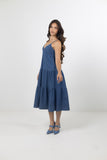 DENIM MIDI DRESS