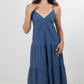 DENIM MIDI DRESS