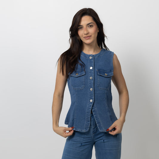 SARI DENIM TOP